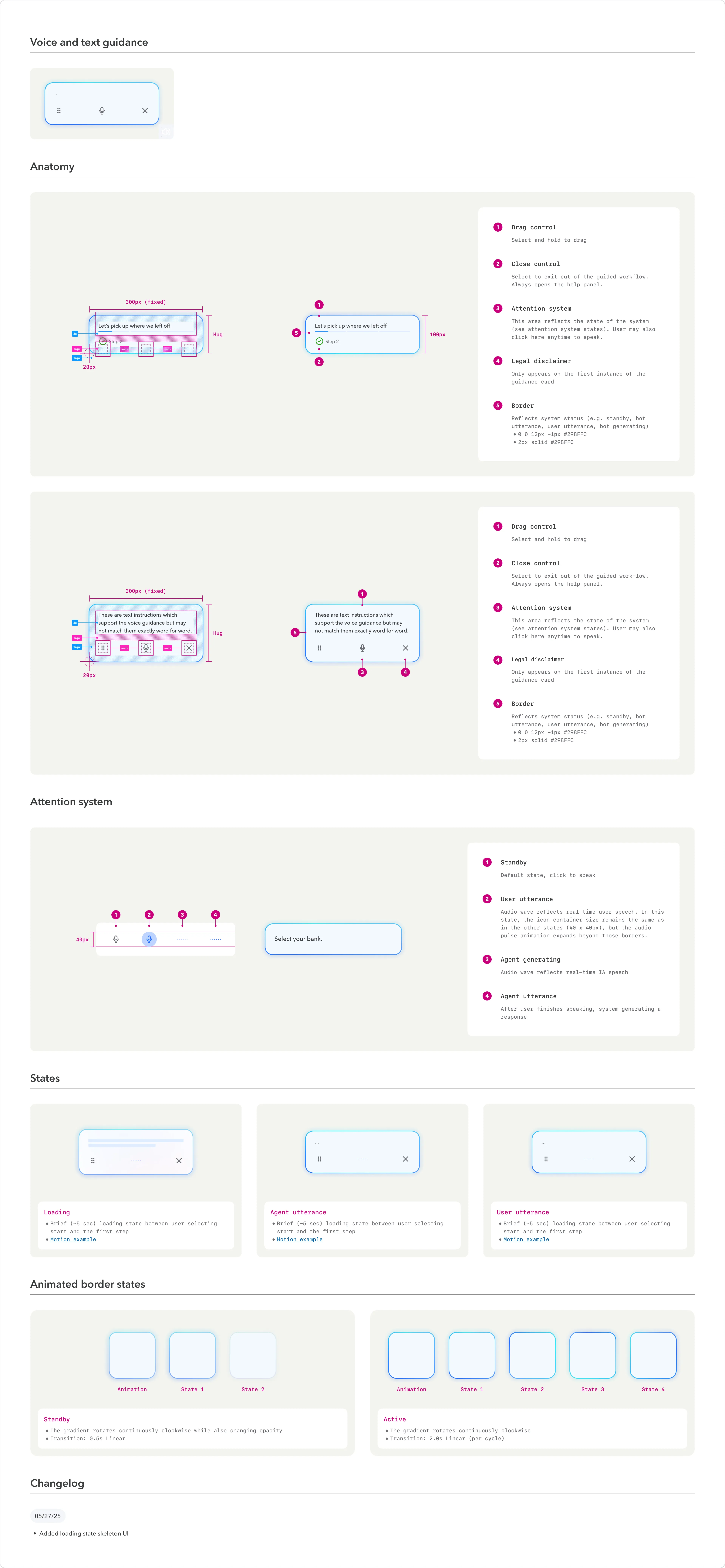 Guidance Agent documentation — future state and interaction patterns.